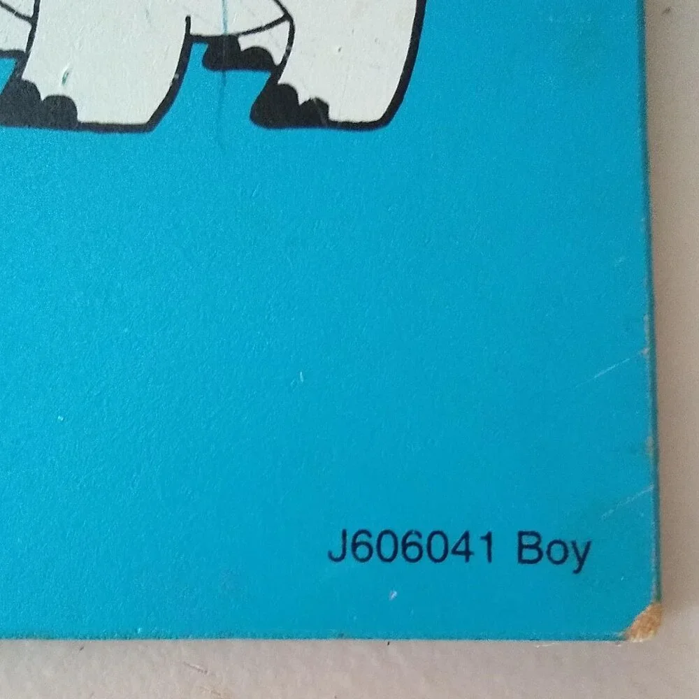 Boy Wooden Puzzle 1998 Vintage #J606041